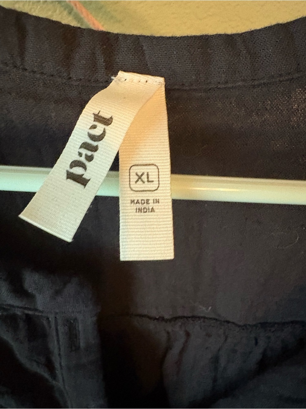 Pact Black Coastal Double Gauze Shirt - Picture 2 of 3
